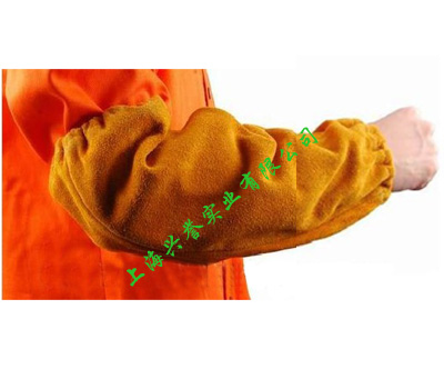 AP-9116金黃色全皮焊接袖套 AP-9116金黃色全皮焊接袖套